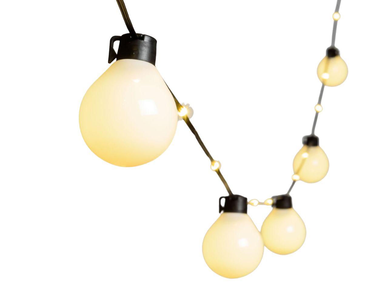 Catena luminosa 10 m da 25 lampadine bianco caldo 75511 - Lotti