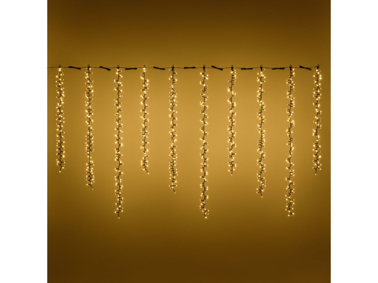 Icelight 10 stringhe minicluster d.6cm 1080 microled bianco caldo