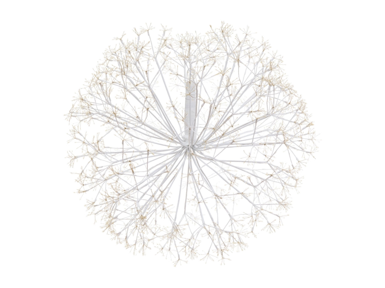 Sfera ricco bianco d.100cm 3750 microled bianco caldo d.1,5mm cavo metal flashled diamond trasformatore selv esterno interno