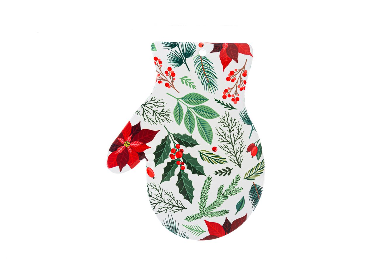 Guanto poggia pentola in ceramica bianco natale misura 20x25cm