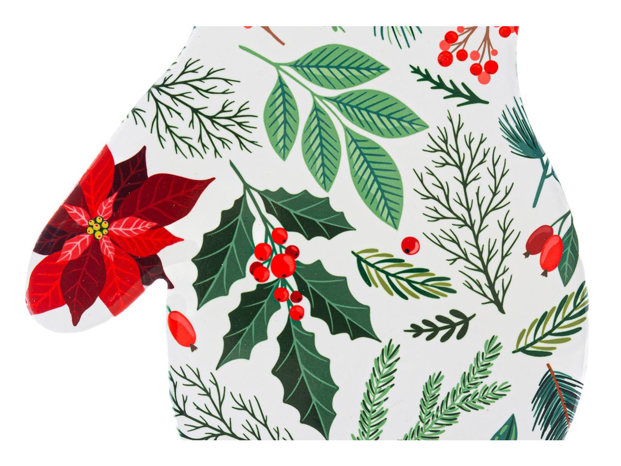 Guanto poggia pentola in ceramica bianco natale misura 20x25cm