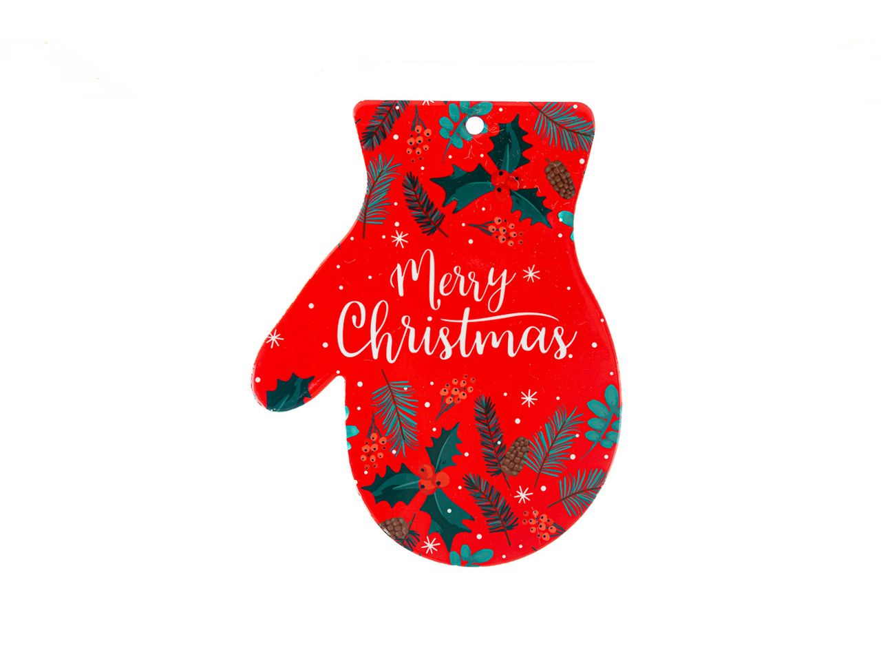 Guanto poggia pentola in ceramica merry christmas misura 20x25cm