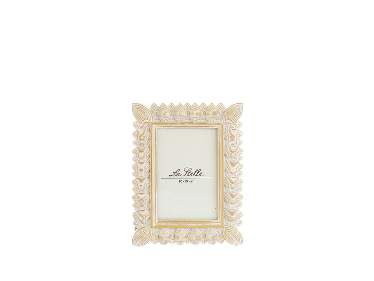Porta foto in resina decorazione foglie interno misura 10x15cm - esterno misura 17x21,5cm