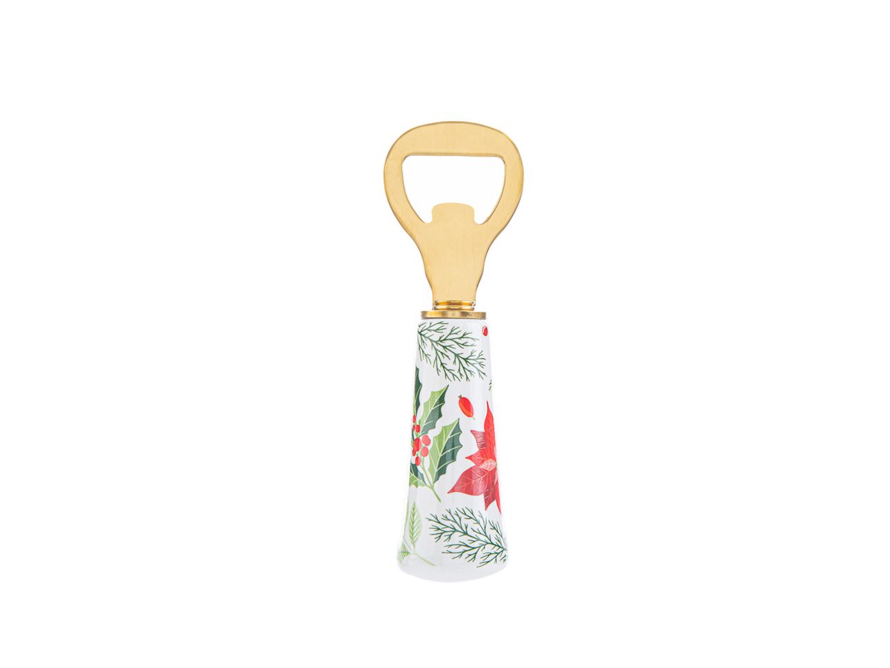 Apribottiglie bianco natale 12cm c/astuccio