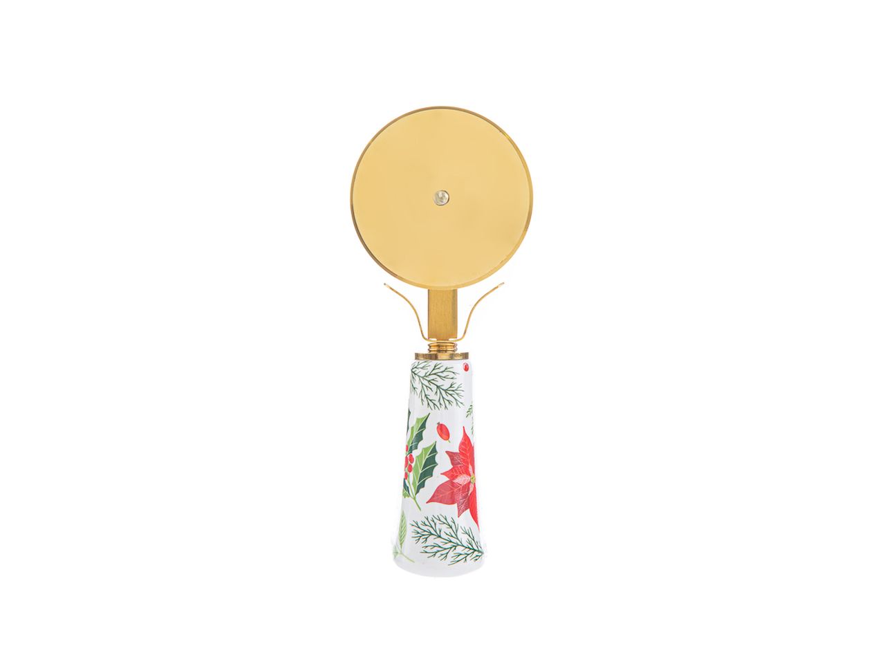 Taglia pizza bianco natale misura 15cm con astuccio