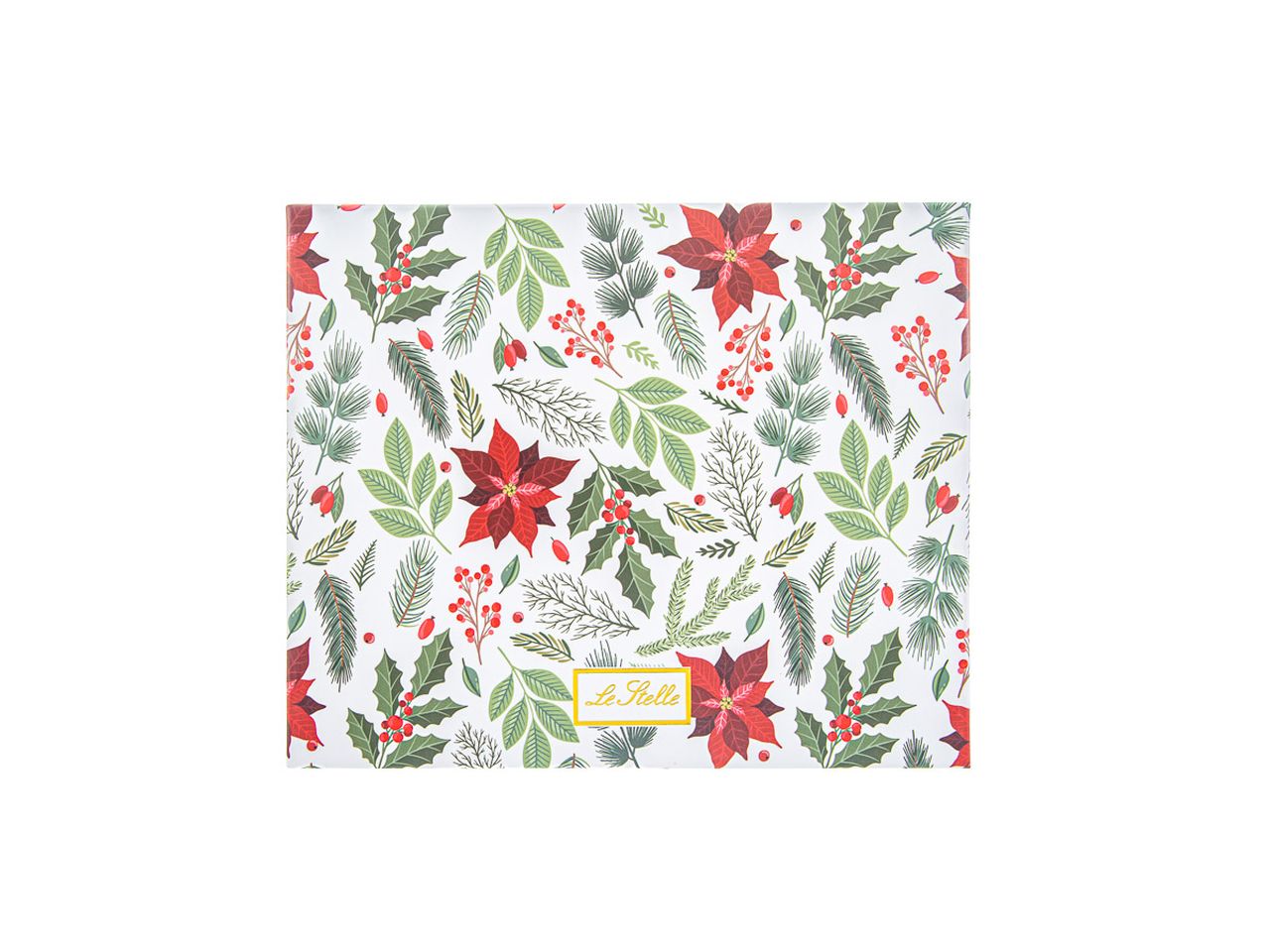 Cucchiaini bianco natale misura 15cm con astuccio - la confezione comprende 6 cucchiaini