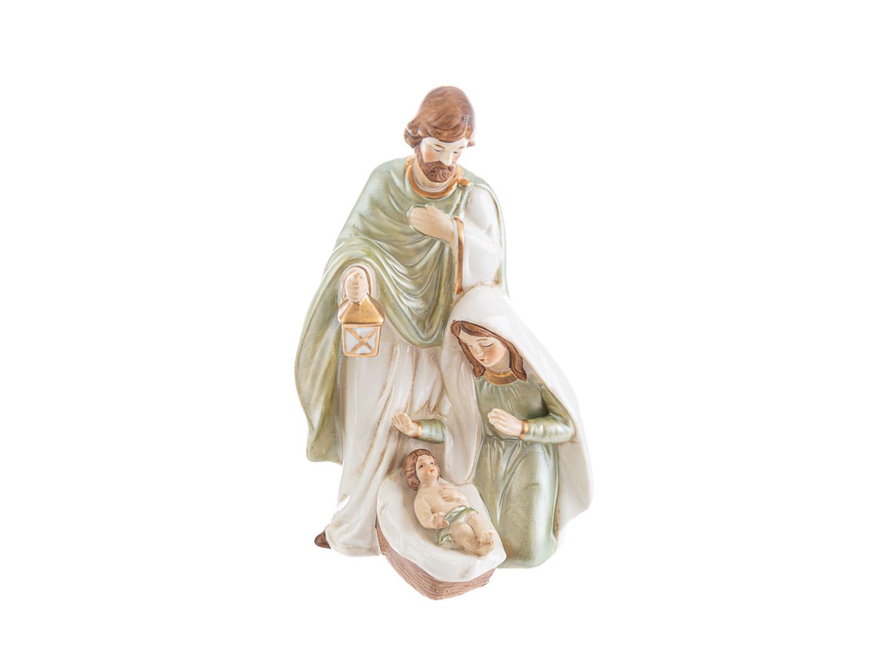 Sacra famiglia in porcellana misura 12x9xh.20cm