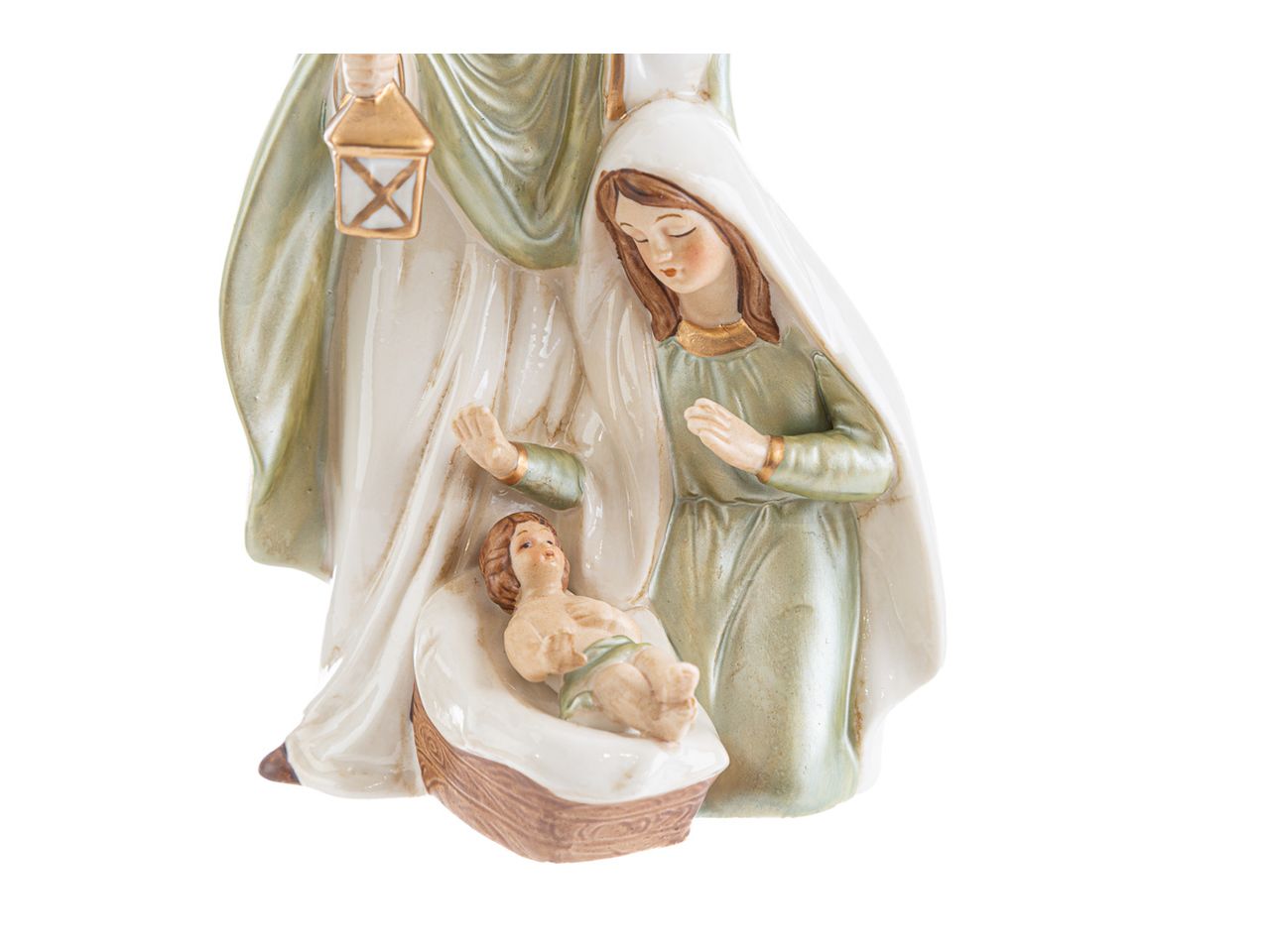Sacra famiglia in porcellana misura 12x9xh.20cm