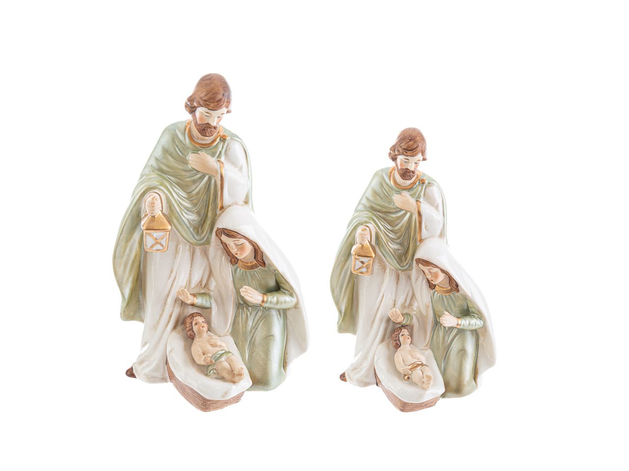 Sacra famiglia in porcellana misura 12x9xh.20cm