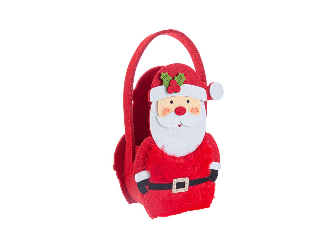 Borsetta babbo natale misura 17,5x8xh.22,5cm