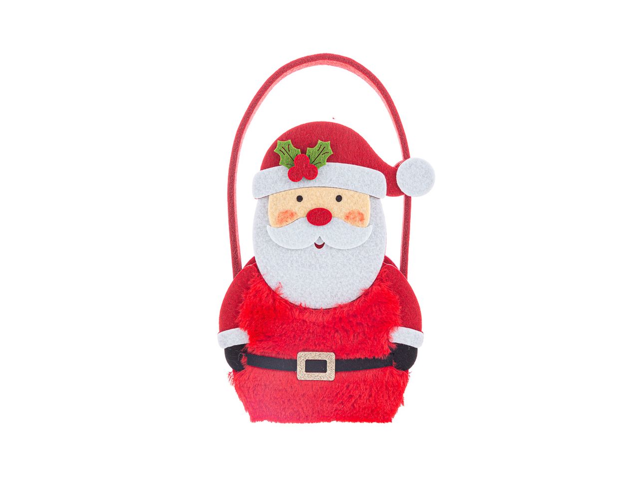 Borsetta babbo natale misura 17,5x8xh.22,5cm
