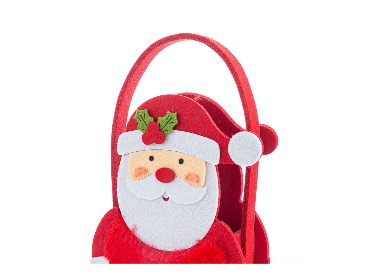 Borsetta babbo natale misura 17,5x8xh.22,5cm