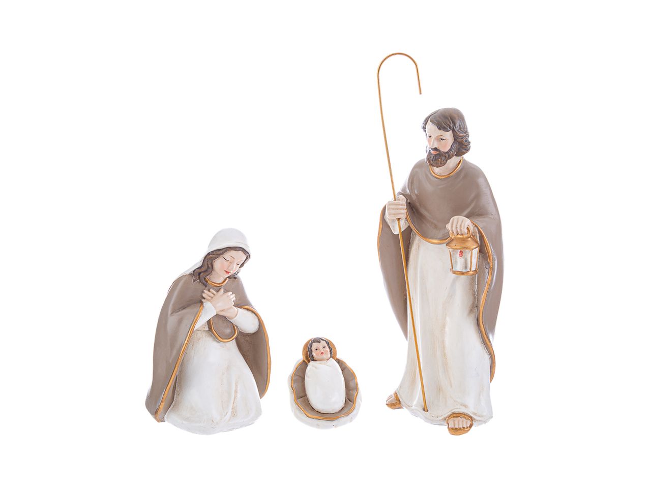Nativita' in resina misura h.24cm - la confezione comprende 3 soggetti