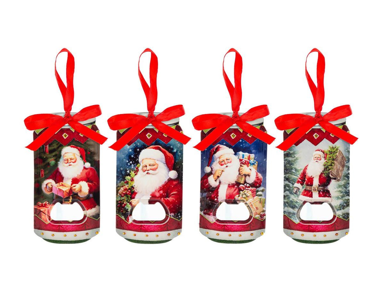 Apribottiglie magnetico babbo natale 5,5x11cm in 4 assortimenti - Le Stelle