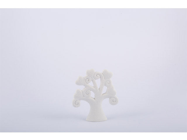 Albero porcellana bianco 8x9cm 51202