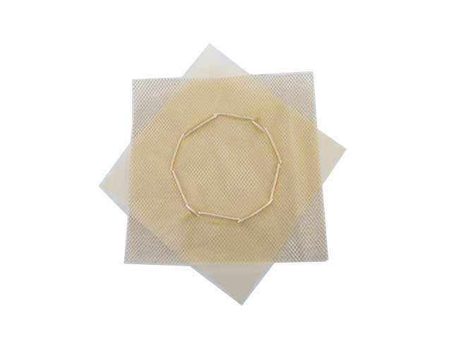 Sacchetto organza oro 24x24cm 52291
