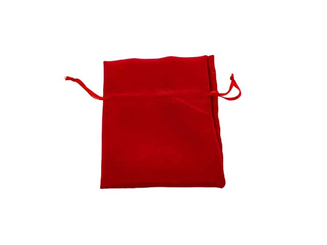 Sacchetto cotone rosso 11x12cm 52447