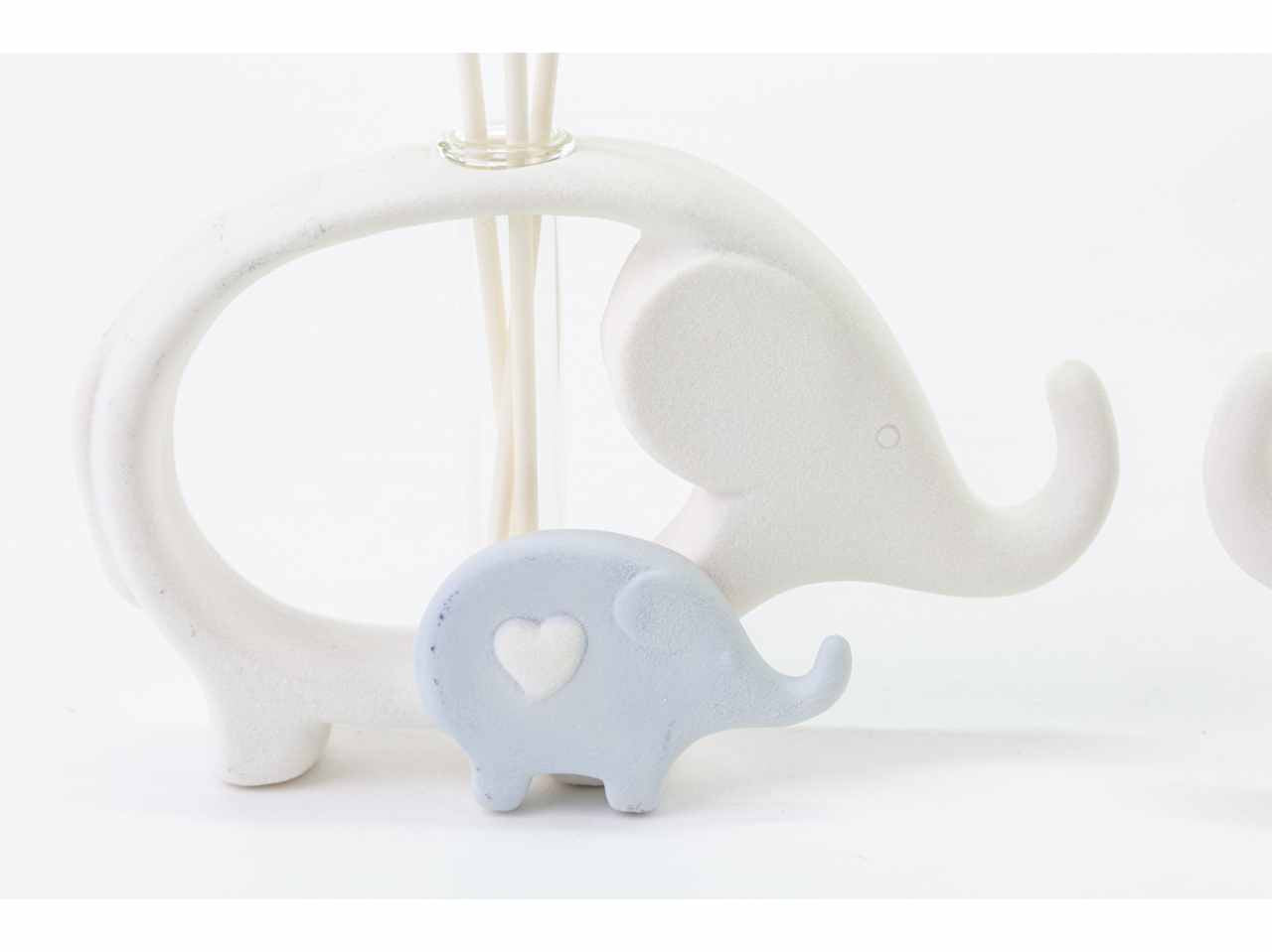 Profumatore elefante porcellana celeste 14x4x8,5cm