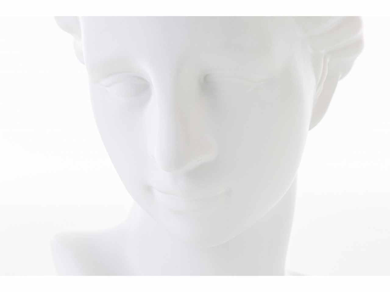Vaso testa donna bianco 22,5x19,5xh31cm 54357