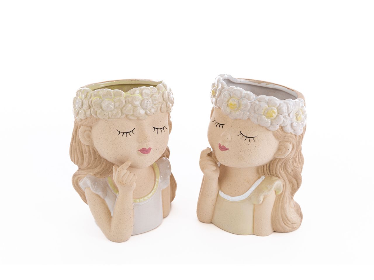 Vaso in ceramica 10,5xh.15cm in 2 assortimenti