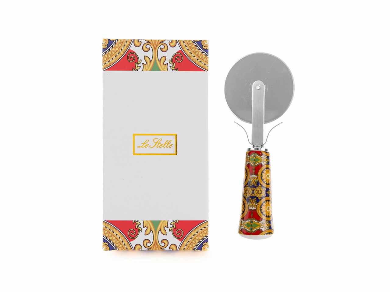 Taglia pizza royal carousel con astuccio 15 cm