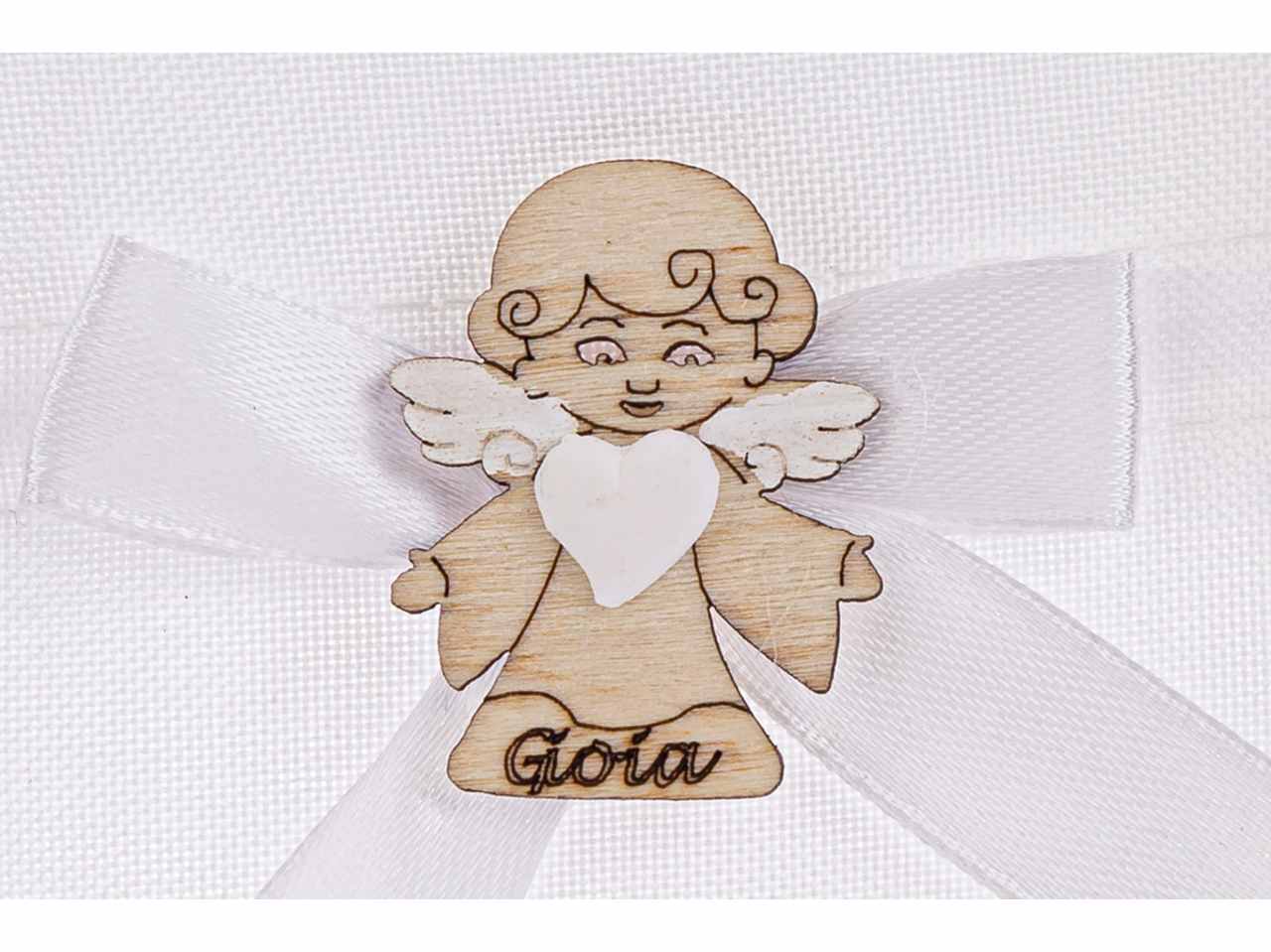 Sacchetto porta confetti angelo 3 assortimenti 10x12 cm