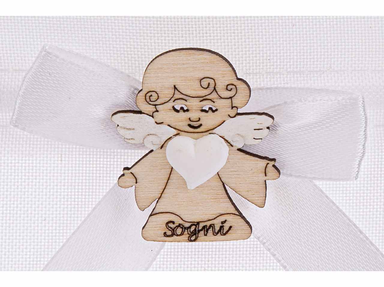 Sacchetto porta confetti angelo 3 assortimenti 10x12 cm