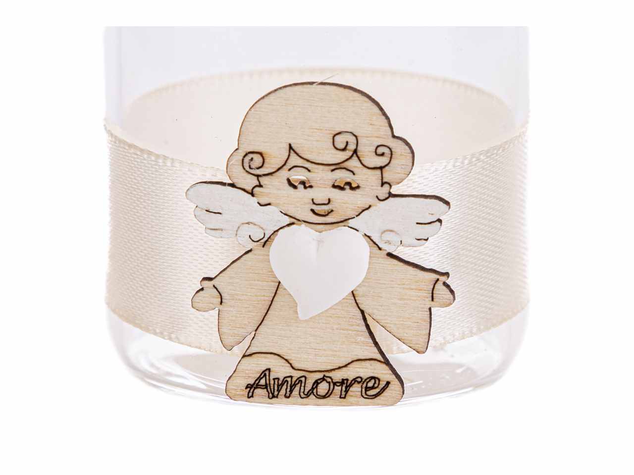 Barattolino con angelo 3 assortimenti 5x7,5 cm