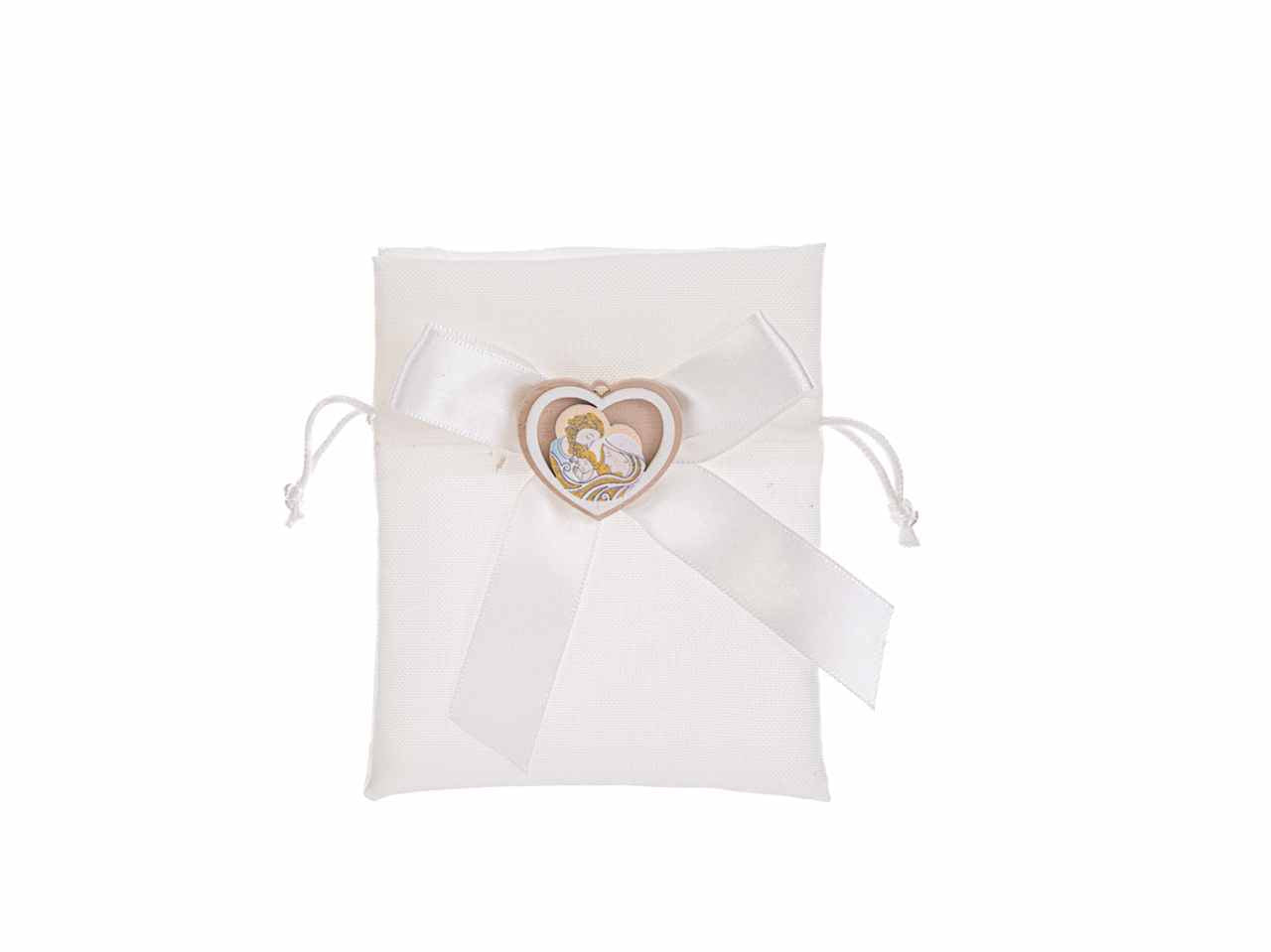 Sacchetto porta confetti sacra famiglia 10x12 cm