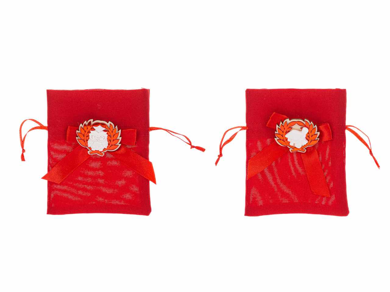 Sacchetto porta confetti laurea 2 assortimenti 10x12 cm