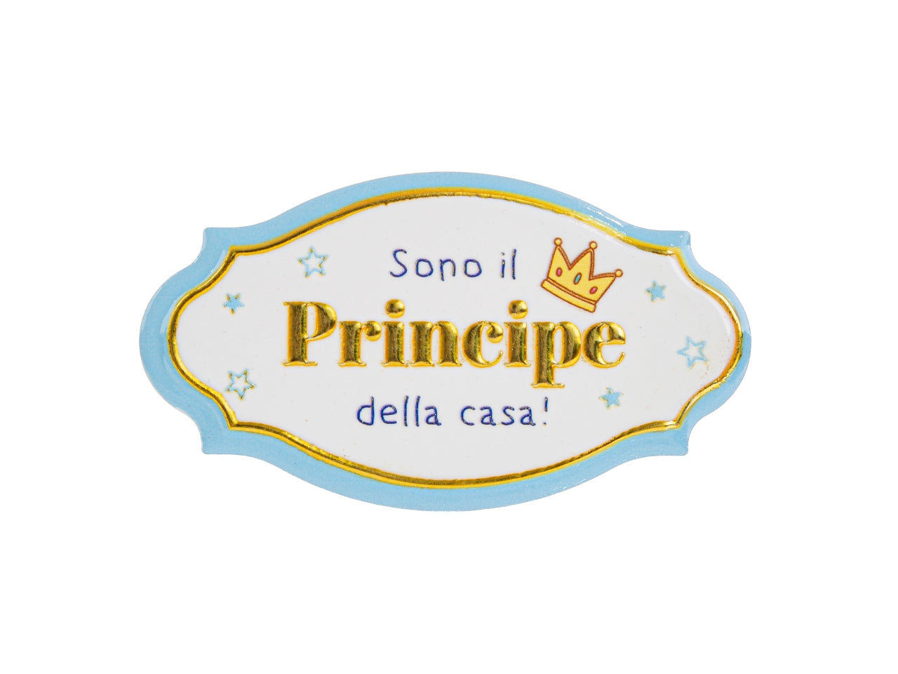 Calamita in resina principe misura 9x5cm