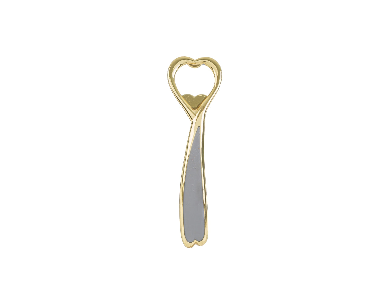 Apribottiglie in metallo colore oro astuccio 16cm