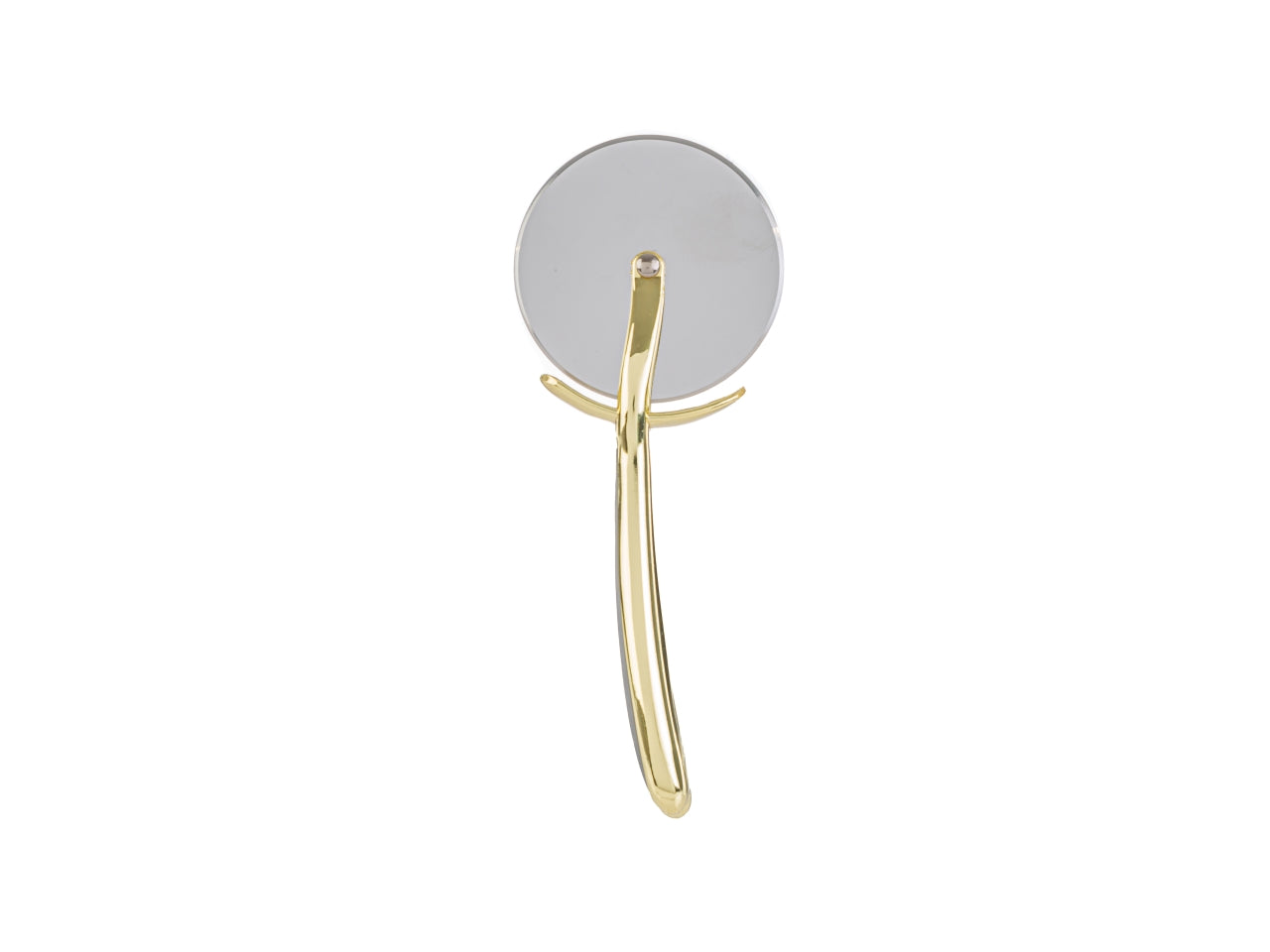 Tagliapizza in metallo colore oro astuccio misura 17cm