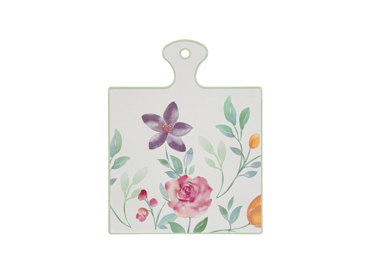 Poggia pentola in porcellana con decorazopne fiori