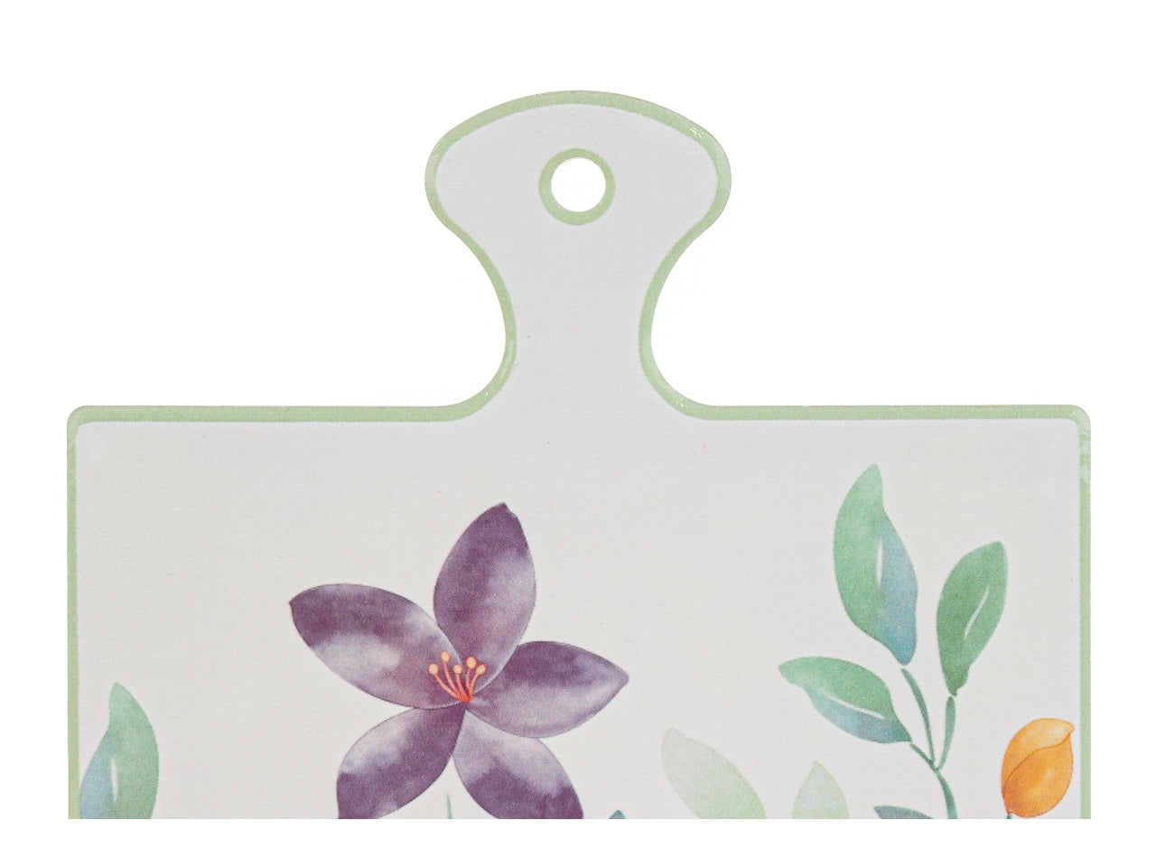 Poggia pentola in porcellana con decorazopne fiori
