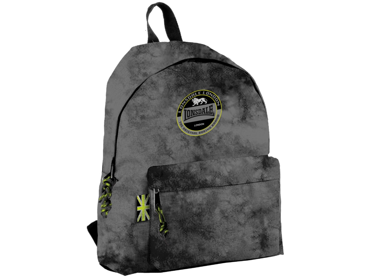 Zaino americano Lonsdale rusty in poliestere grigio 32x13x42 cm