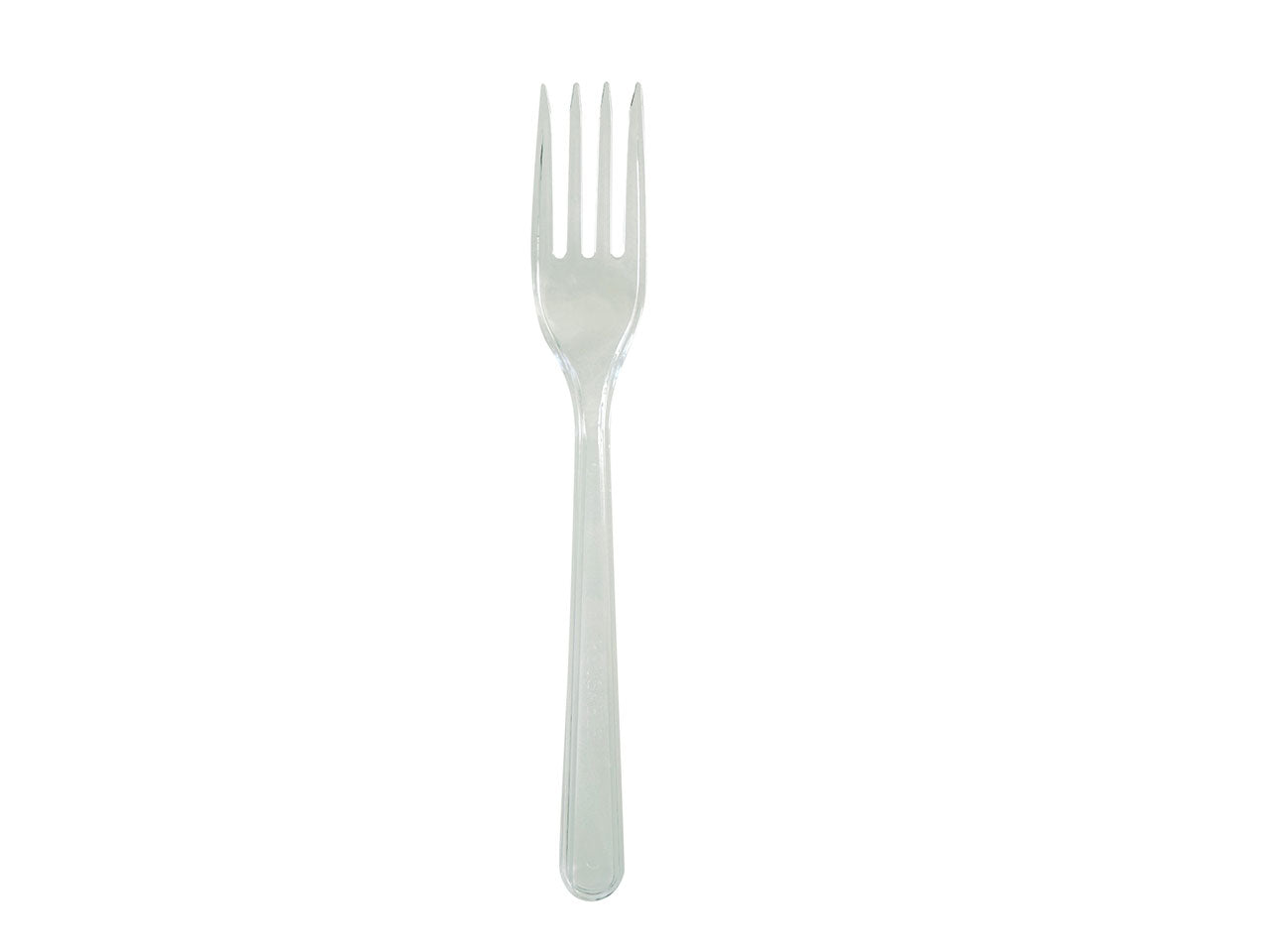 Forchette in plastica trasparente 180mm - confezione da 50 forchette