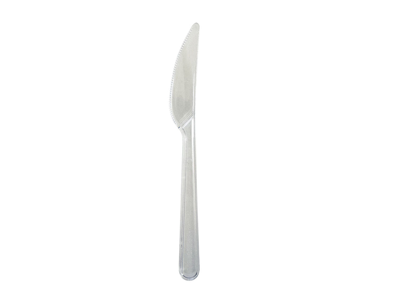 Coltelli in plastica trasparente 180mm - confezione da 50 coltelli