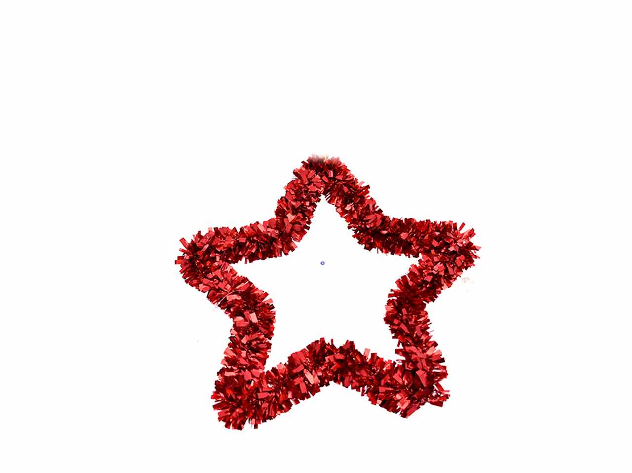 Dietroporta stella d.35cm rosso