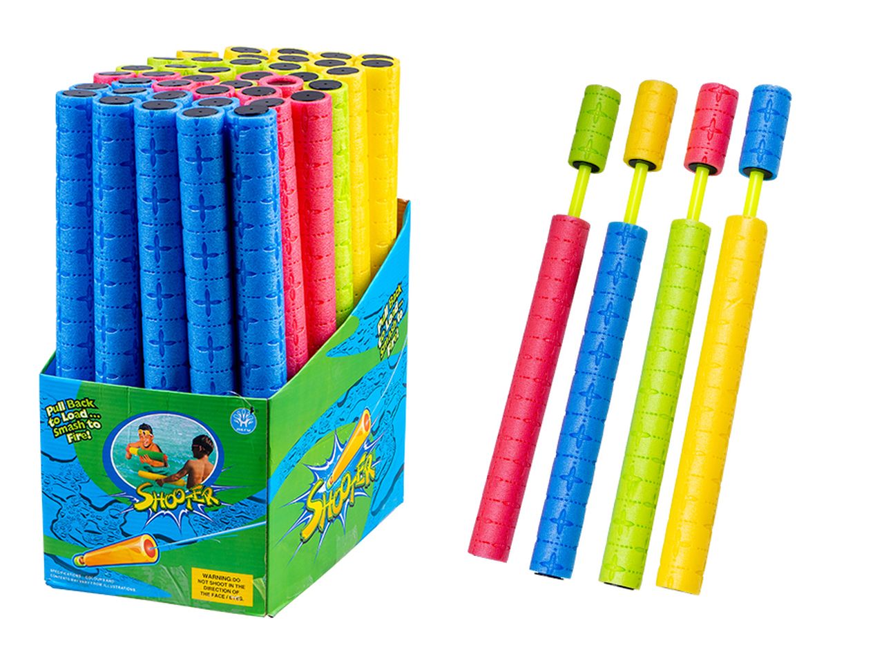 Tubo schiuma spara acqua 44cm in 3 assortimenti