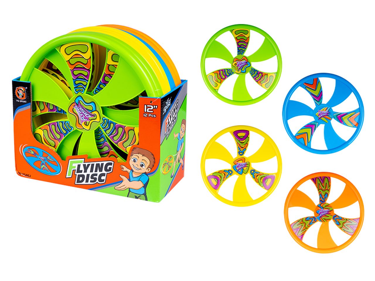 Frisbee 24cm in 4 colori assortiti