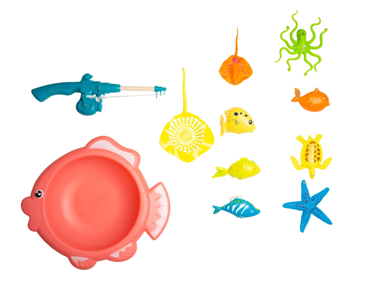 Gioco di pesca il set contiene 11 oggetti in 2 assortimenti