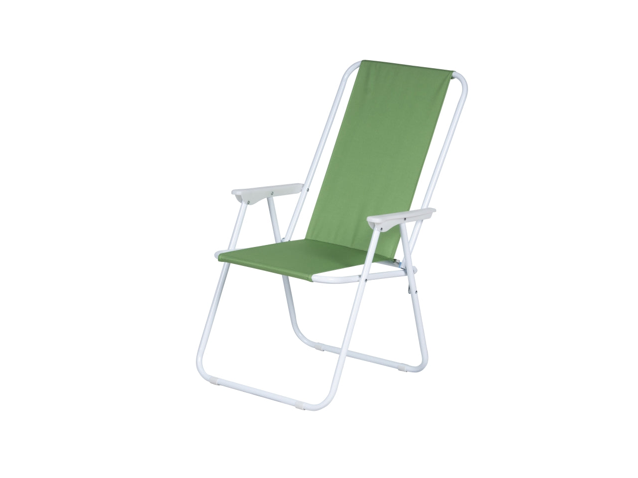 Sedia pieghevole in acciaio e poliestere verde 52x48x86 cm - Nataluna