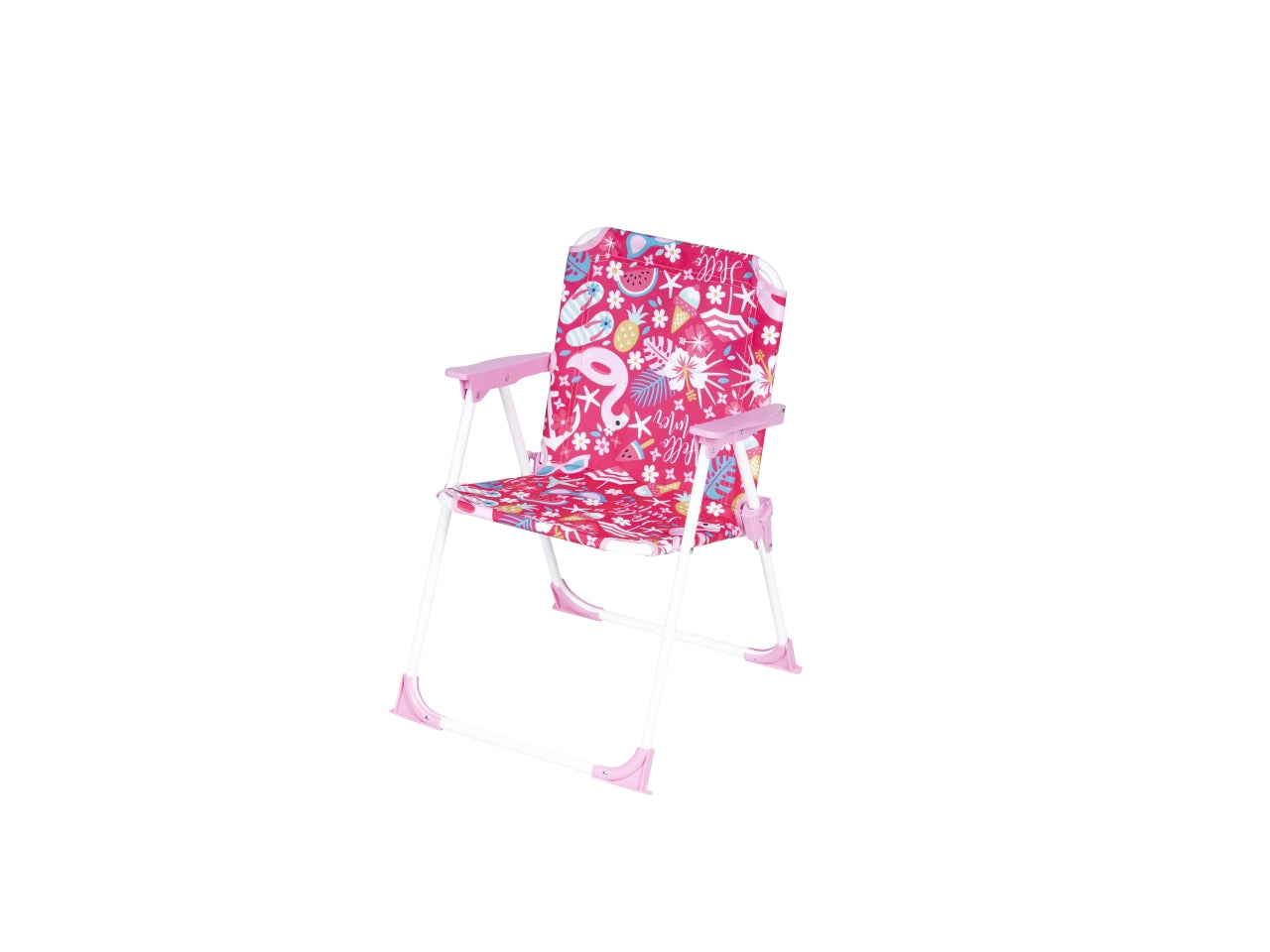 Sedia bimbi in ferro e plastica 4 colori assortiti pieghevole 37x25x26/52cm - Nataluna