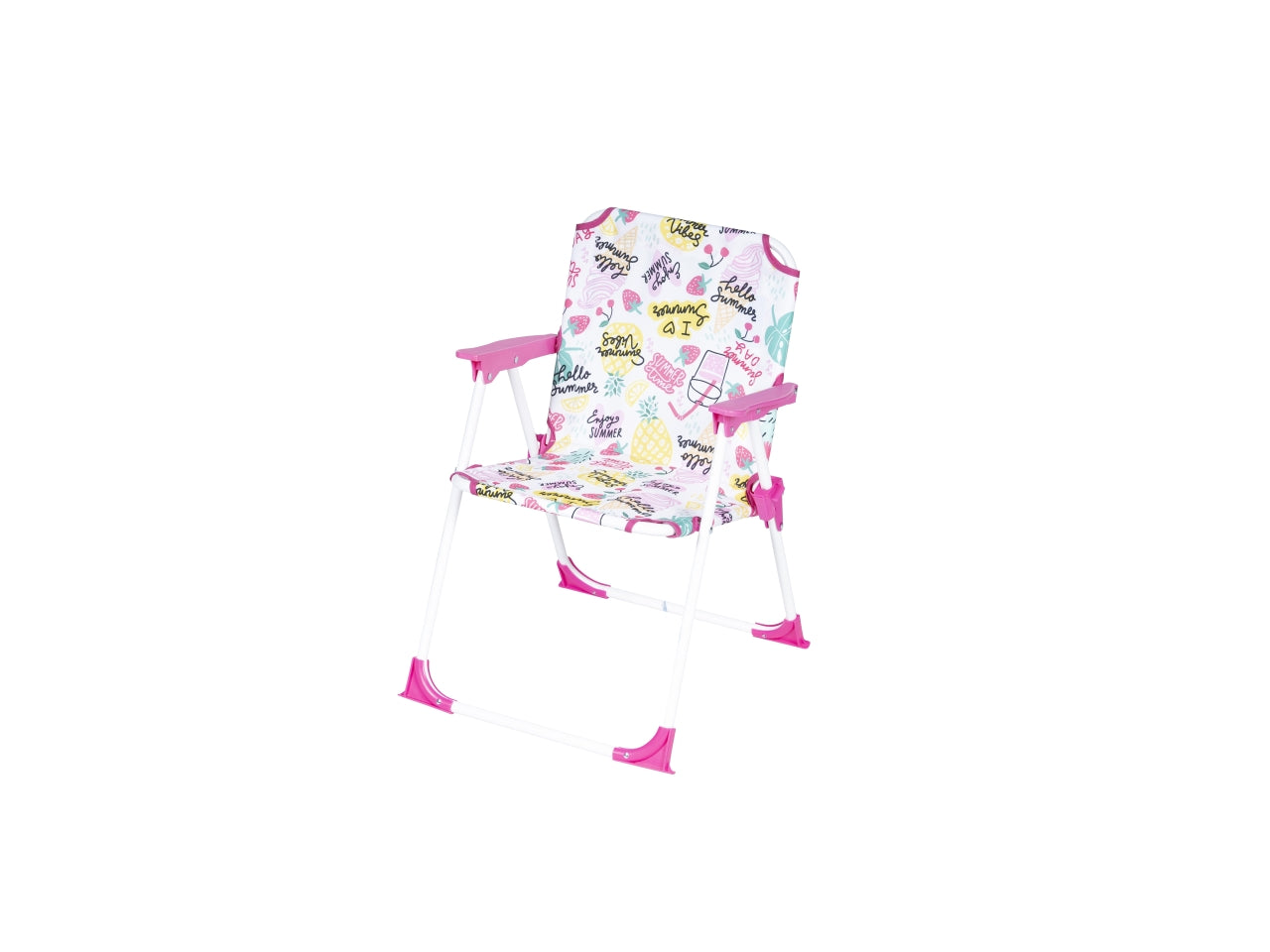 Sedia bimbi in ferro e plastica 4 colori assortiti pieghevole 37x25x26/52cm - Nataluna