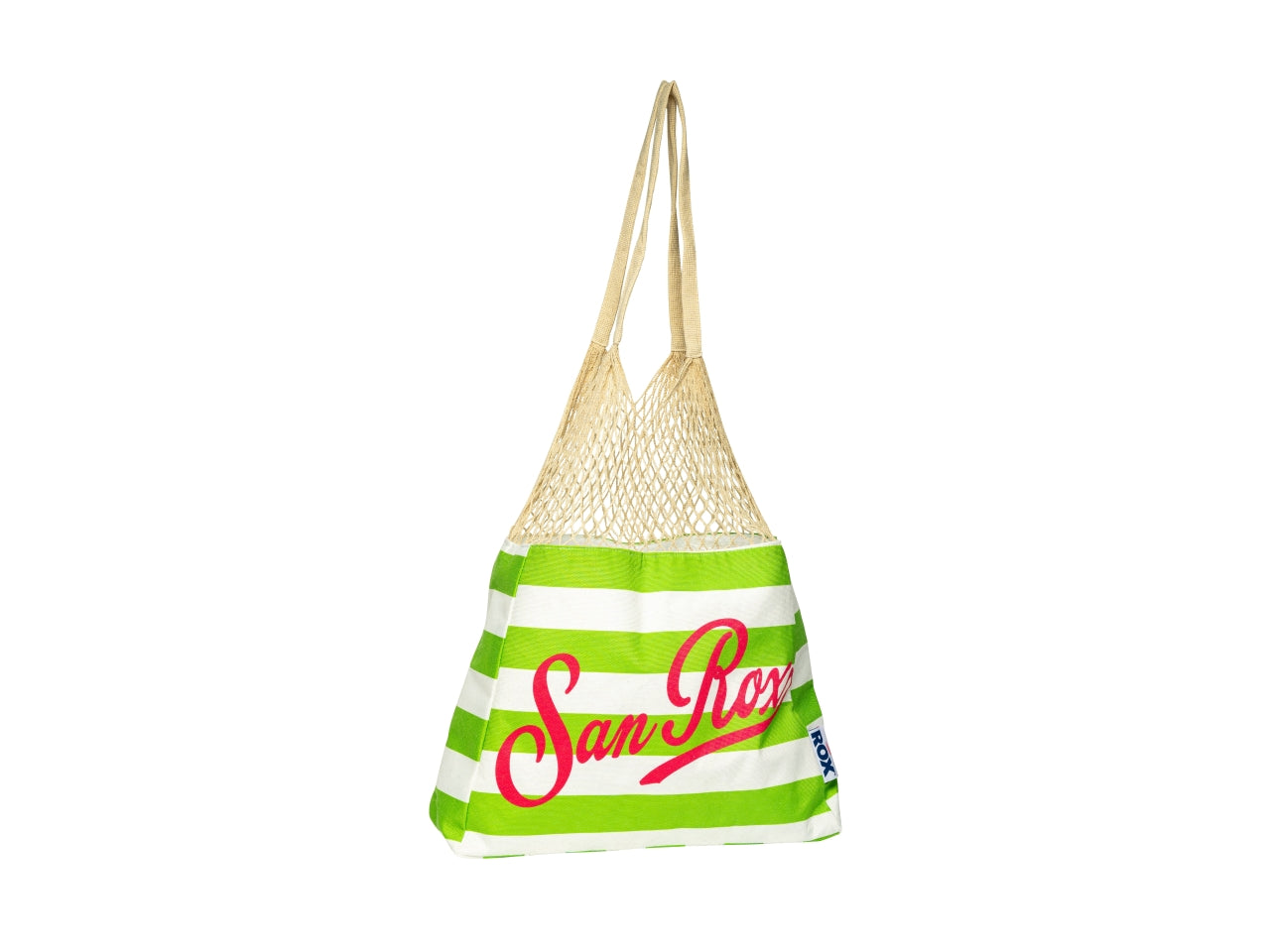 Borsa mare tessuto e rete 60x15x50cm decorata