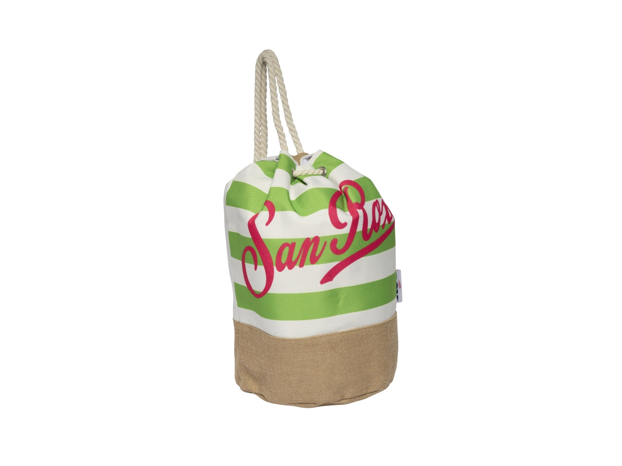 Borsa mare sacco con manici in corda 48cm decorata
