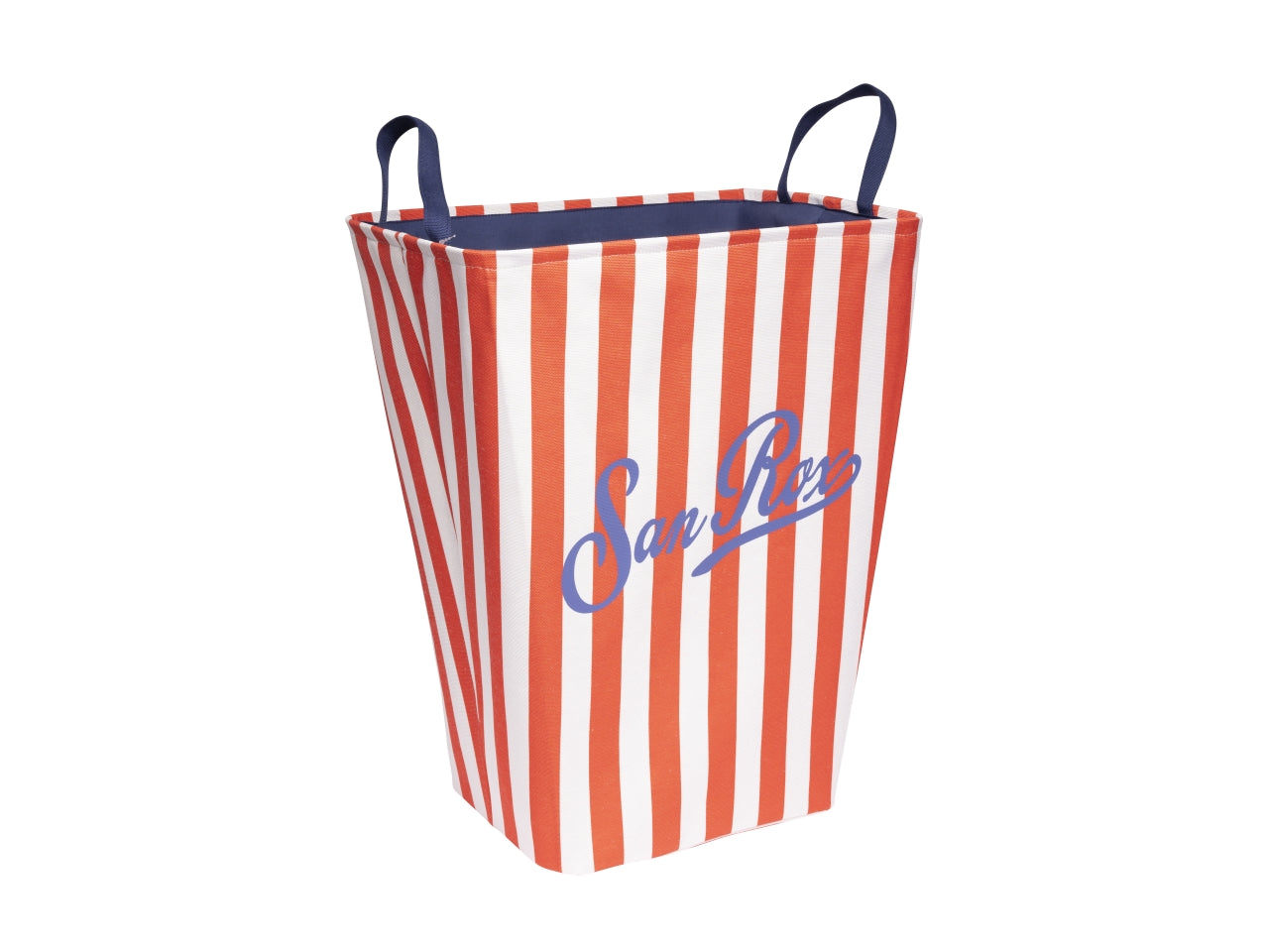 San rox cesto con manici 33x25x57cm con stisce rosse