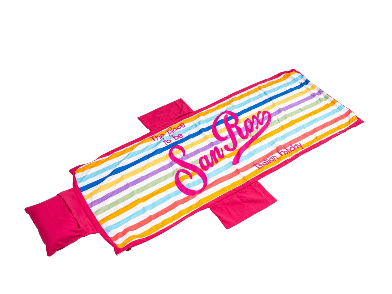Sam rox telo lettino 70x190cm con tasche e cuscino in 6 colori assortiti