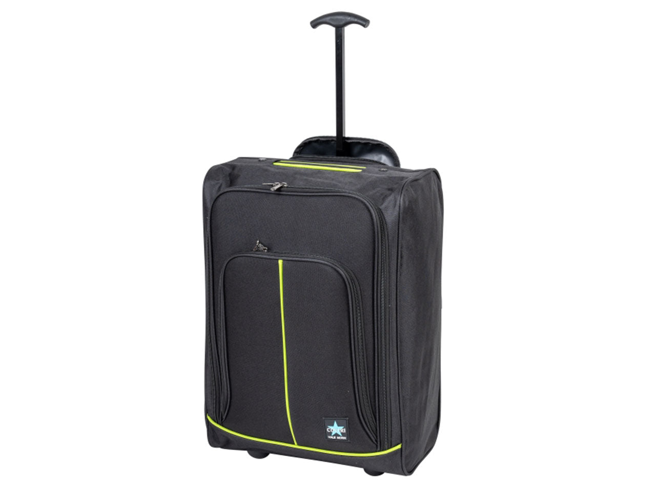 Trolley da cabina 35x20x50 cm in tessuto con tasca anteriore, manico telescopico e maniglia superiore - Coveri
